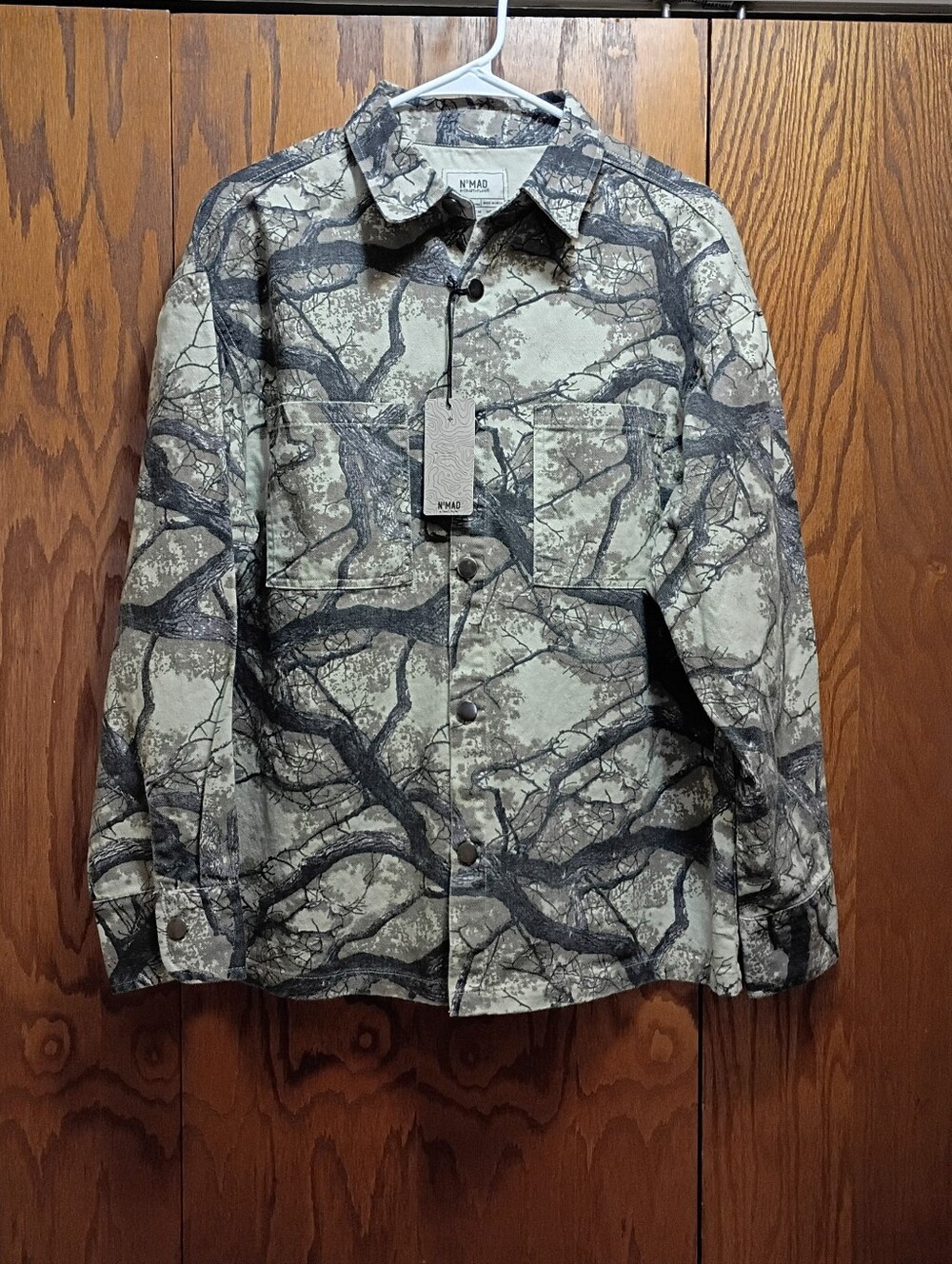 Nomad Camouflage Field Jacket in Brown and Black.